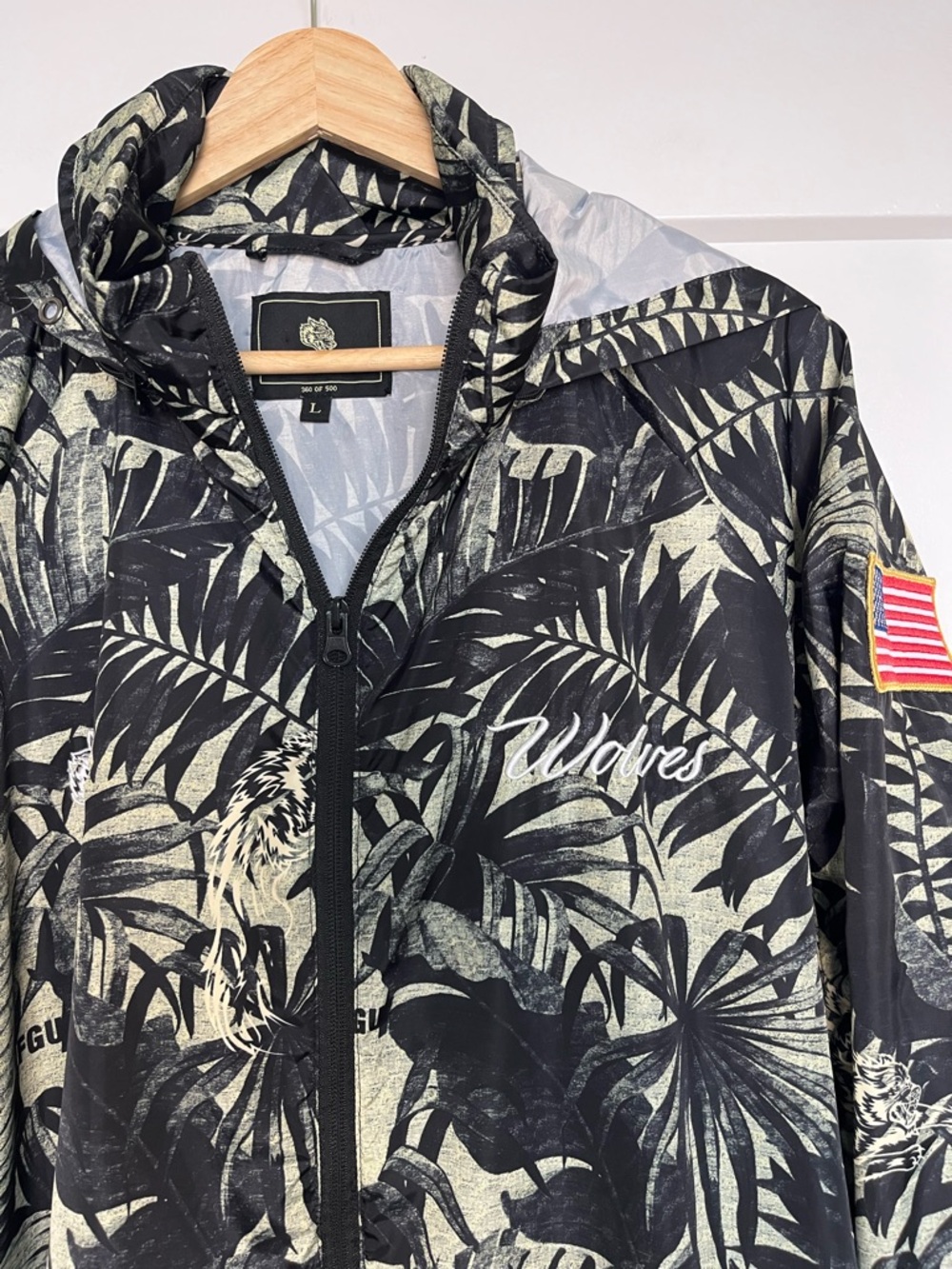 🔥 Civil Regime Darc Sport Wolves Club Windbreaker Jacket Limited 360/500 Size L - Picture 2 of 9